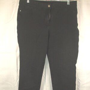 Chico’s So Slimming Women’s Black Stretch Pants Size 2.5